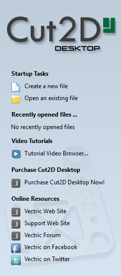 How To Get Started - Cut2D Desktop V9.5 User Guide